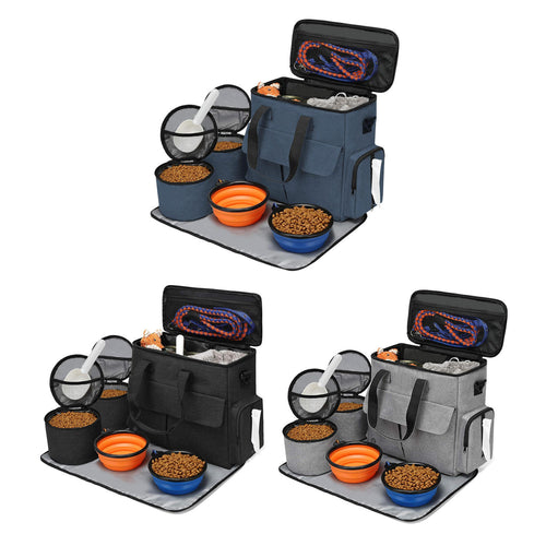 Airline approved pet travel bag organizer